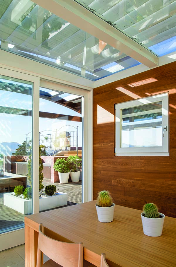finestra legno 68x86 Linear Plus stile moderno